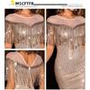 10 Yards Sparkly Sequined Tassel Ribbon Sequins Fringe Trim Spangle Paillette Lace Fabric for Sewing Curtain Pillow Home Decor Party Dress Stage