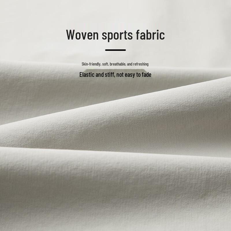 HLA Men's Elastic Cropped Training Pants