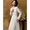 Demana New Chinese Style Embossed Jacquard A-Line Dress