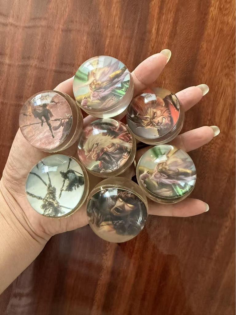 Elastic Cartoon Rubber Bouncing Balls, Extra Large, 50-Pack for Capsule Toy Machines