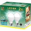 Miniature Krypton-type LED Bulb, E17 Base, 60W Equivalent, Daylight White, 760lm, Small Bulb (5W), Slim Neck Type, High Brightness, Wide Beam Angle,