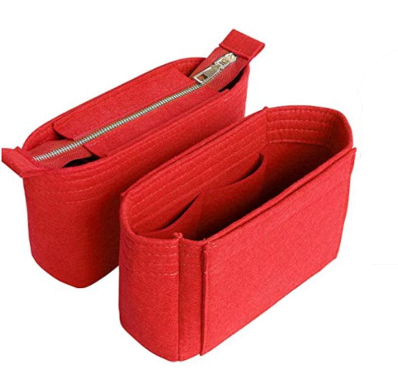 Women's Large Capacity Felt Makeup Bag – Multifunctional High-End Cosmetics Storage Pouch