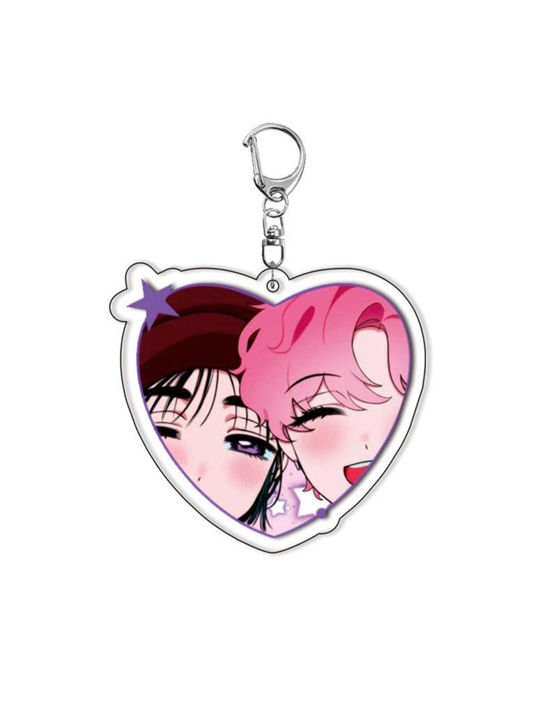 Alien Stage Acrylic Keychain Sua Mizi Till Anime-Related Keyring Couple Anime Character Otaku Goods Keychain Schoolbags Pendant