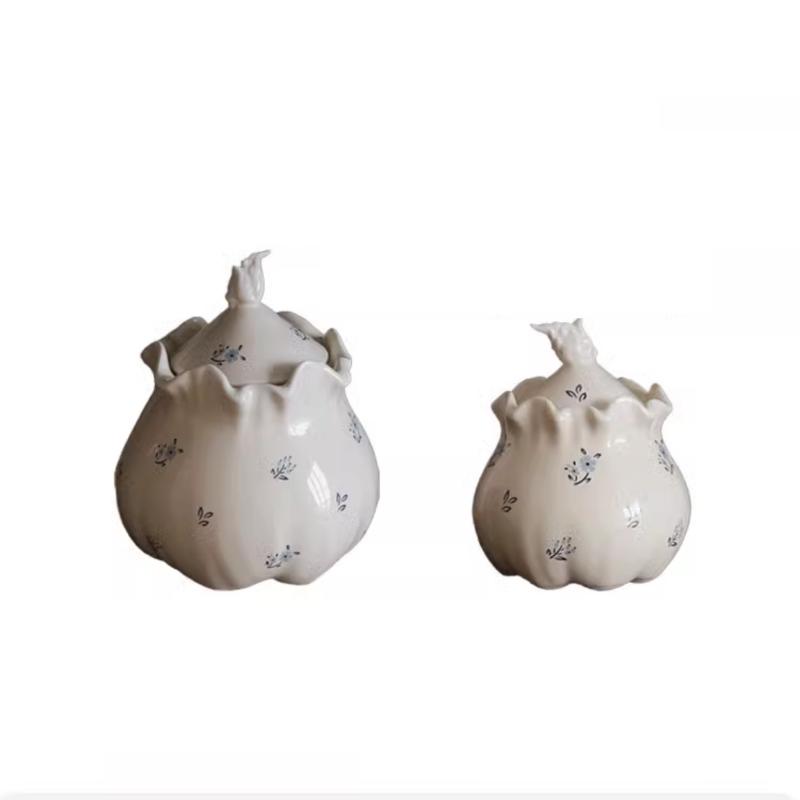 Kapaklı Seramik Süt Kavanozu Basit Ev Kahve Dükkanı Süt Kupası Öğleden Sonra Çay Potu Bal Kavanozu Batı Sofra Takımı Mikrodalga Latte Kavanozu