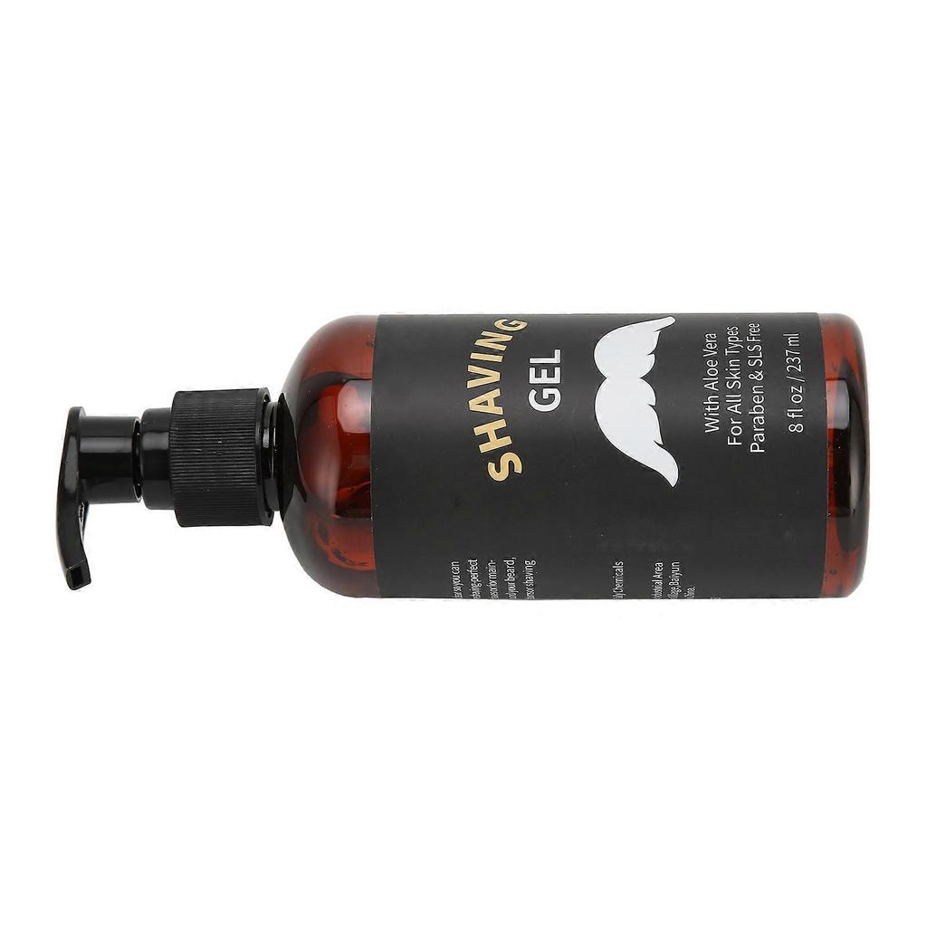 Men's Shave Gel Soften Beard Moisturizing Against Irritation Protect Skin Refreshing Gel 237ML