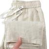 Men's Summer Casual Pants - 100% Pure Linen, Breathable, Chinese Style, Elastic Waist