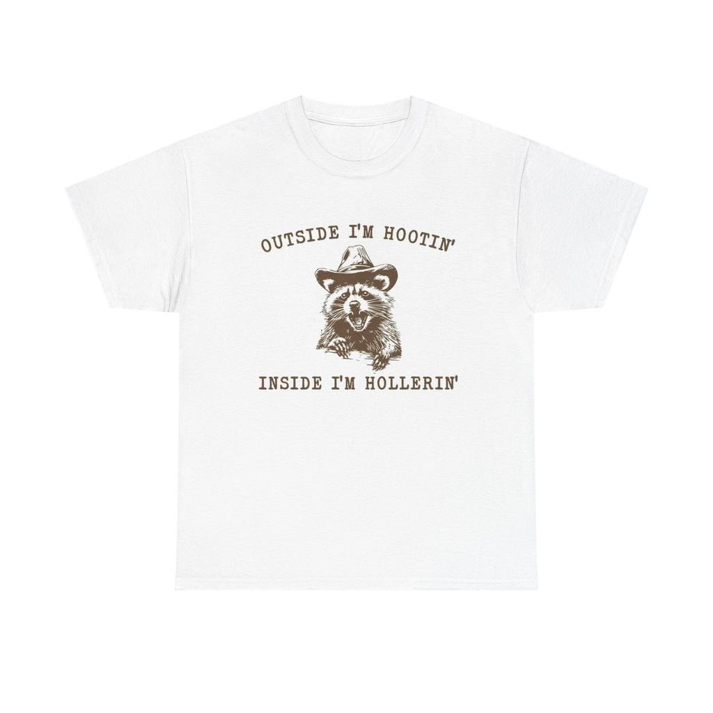 Inside Im Hollerin Lustiges Grafik T-Shirt Unisex Schweres Baumwoll-Tee
