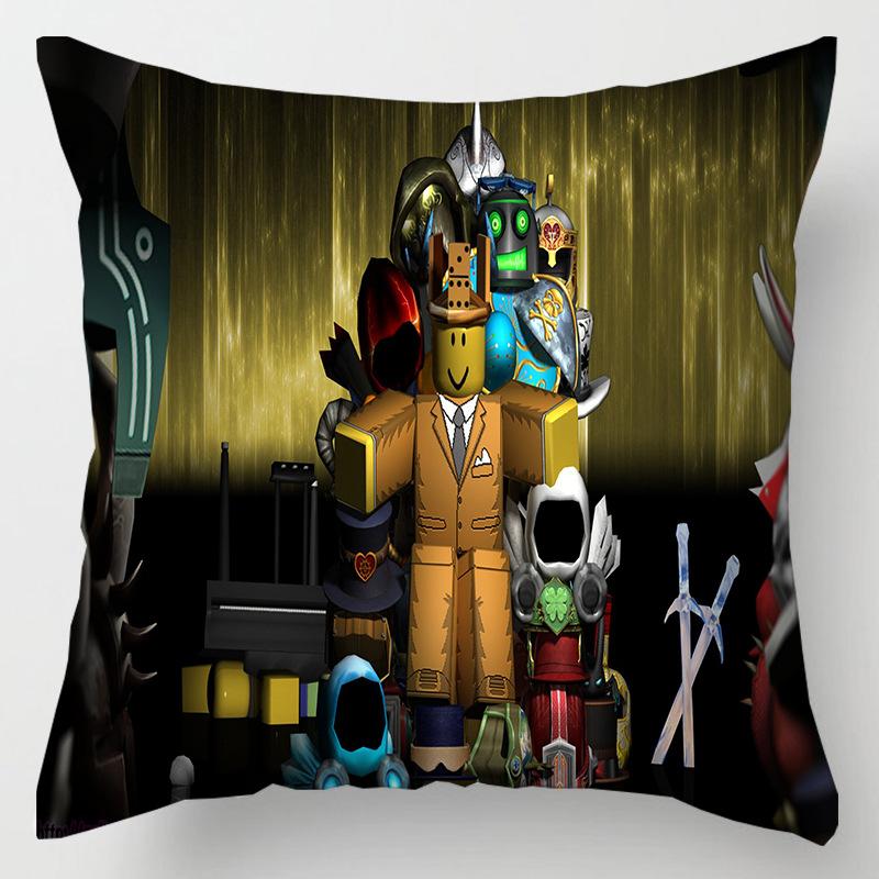 Game Roblox Cushion Pillow Hugging Pillow Case Roblox Anime Game Character Cartoon Printing Waist Pillow Cover Birthday Gifts