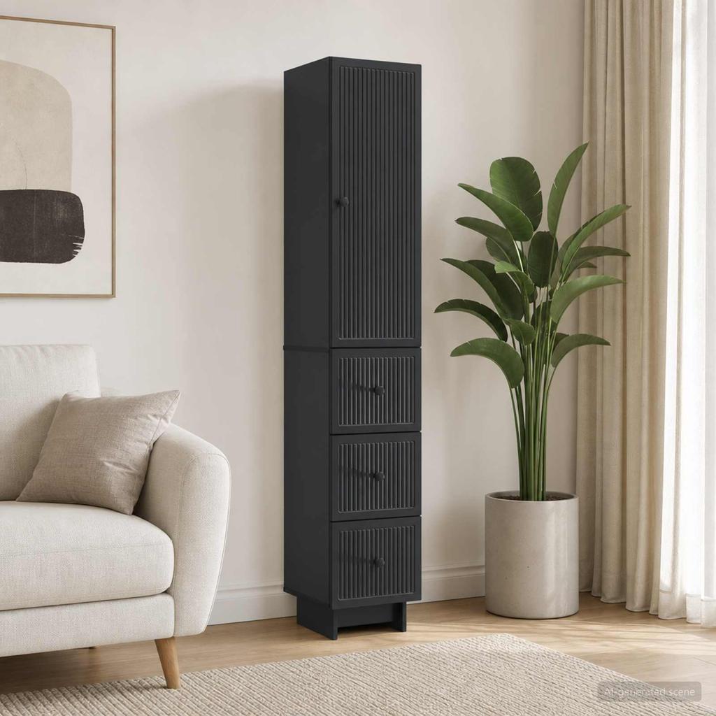Cabinet Set 2 pcs 33 x 34.5 x 90 cm Engineered Wood