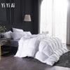 YIYIAI 80S Sateen Cotton Hotel Duvet Insert with 70% White Duck Down