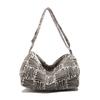 Striped commuter tote bag casual new fashion Korean messenger bag light large capacity foreign style shoulder bag