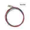 6pcs Set Rainbow Colors Colorful Acoustic Guitar Strings Musical Instruments Replacement Steel Chord Wire