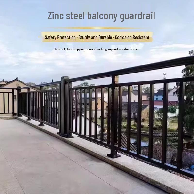 Zinc-Steel Outdoor Stair and Balcony Railing for Villas and Buildings