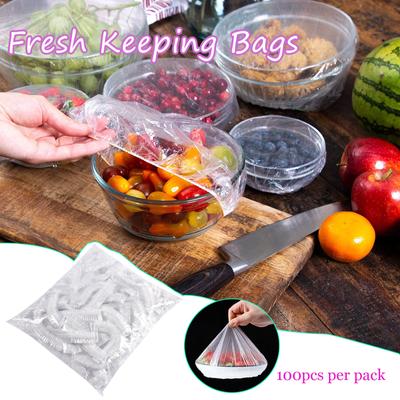 Reusable Elastic Food Storage Covers Fresh Keeping Bags With Elastic Edging