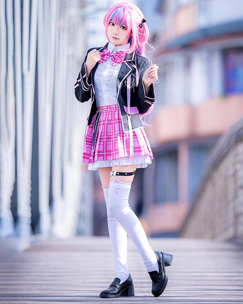 [Milky Time] Hololive Minato Aqua Cosplay Halloween VTuber New Costume Uniform (Jacket Version)