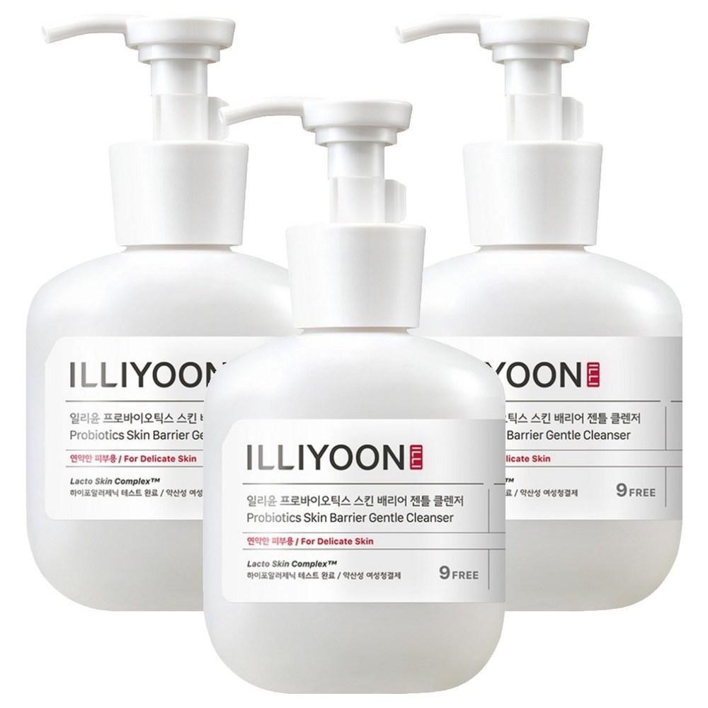 ILLIYOON Probiotika Hautbarriere Sanfter Reiniger Intimwaschlotion Gel-Typ, 300 ml, 3 Stück