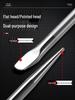 Multifunctional Steel Car Pry Bar: Truck Crowbar, Tire Knocking Bar, Flat Head Leverage Tool.