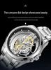 Jindun Double-Sided Transparent Hollow Waterproof Luminous Men's Quartz Watch