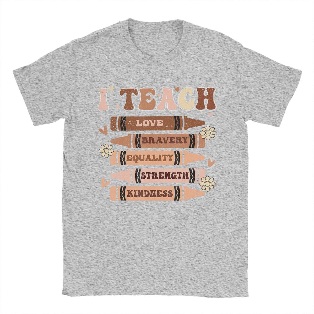 Unisex TShirt I Teach Black History Black History Month Teacher 100 Cotton Tee Shirt T Shirts Round Neck Clothing Party