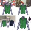 Kostým Temného rytíře Jokera Klauna se sadou košile, vesty a kravaty pro Halloweenské Cosplay