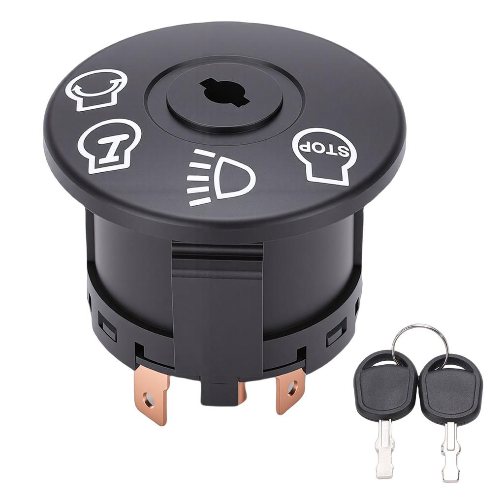 Mowers Tractor Ignition Switch Replacement for AYP 175566 4 Position Ignition Starter Switch with 2 Keys