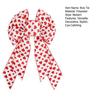 Valentine's Day Bow Heart Wreath Red Heart Christmas Tree Topper Bow Tie Decor for Romantic Party Home Celebration