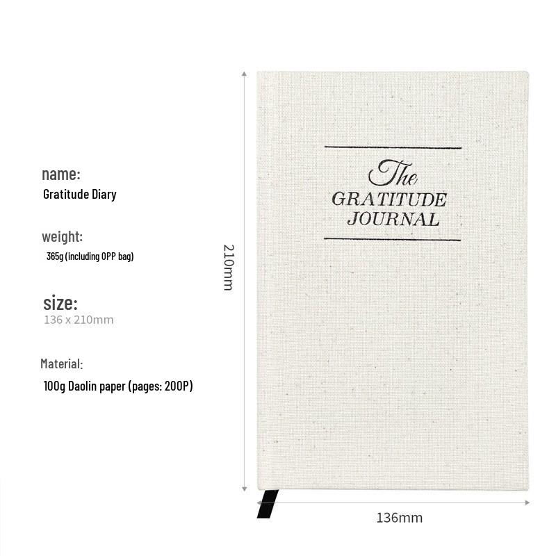 5-Minute Gratitude Journal: Hardcover Daily Agenda & Notebook