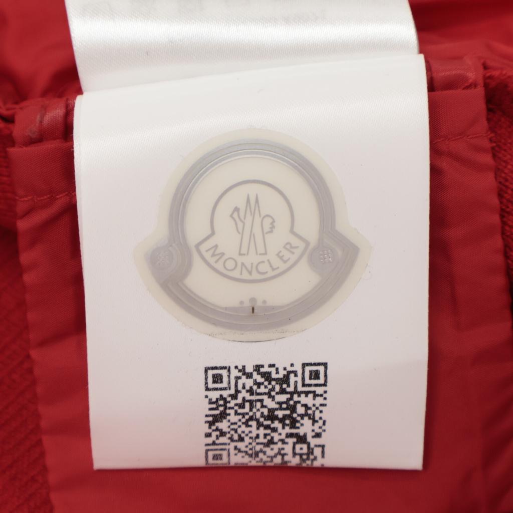 Moncler 2019 Red Wool X Nylon MAGLIONE TRICOT CARDIGAN Down Jacket Jacket M RedUsed