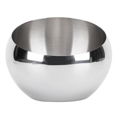 Serving Bowl Oblique Mouth 304 Stainless Steel Easy Cleanup Safe Multifunctional Polished Seasoning Bowl for Kitchen
