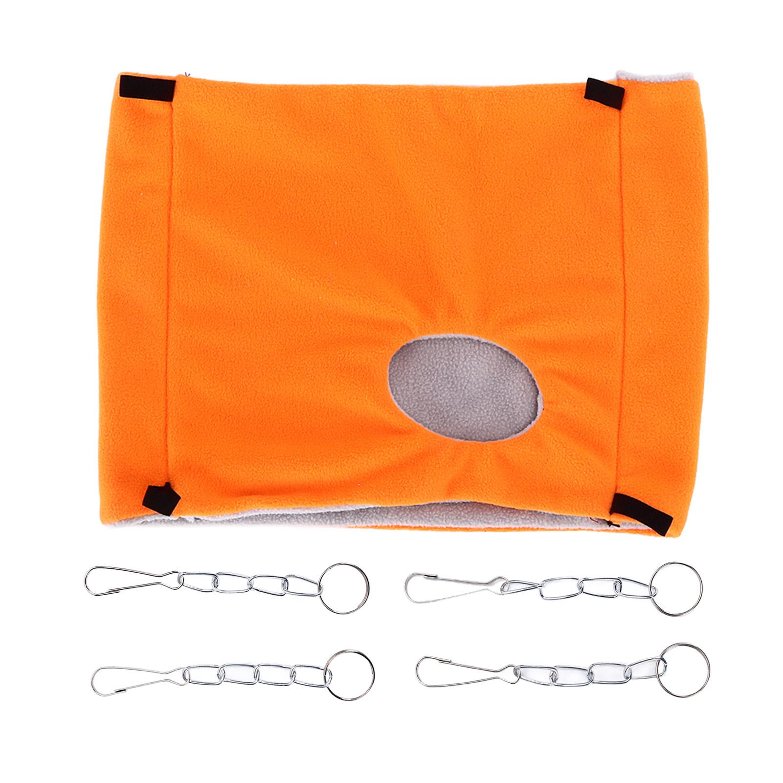 Bird Warm Thermal Plush Cage Hanging Bed Hamster Double Layer Hammock for Winter Cold Weather