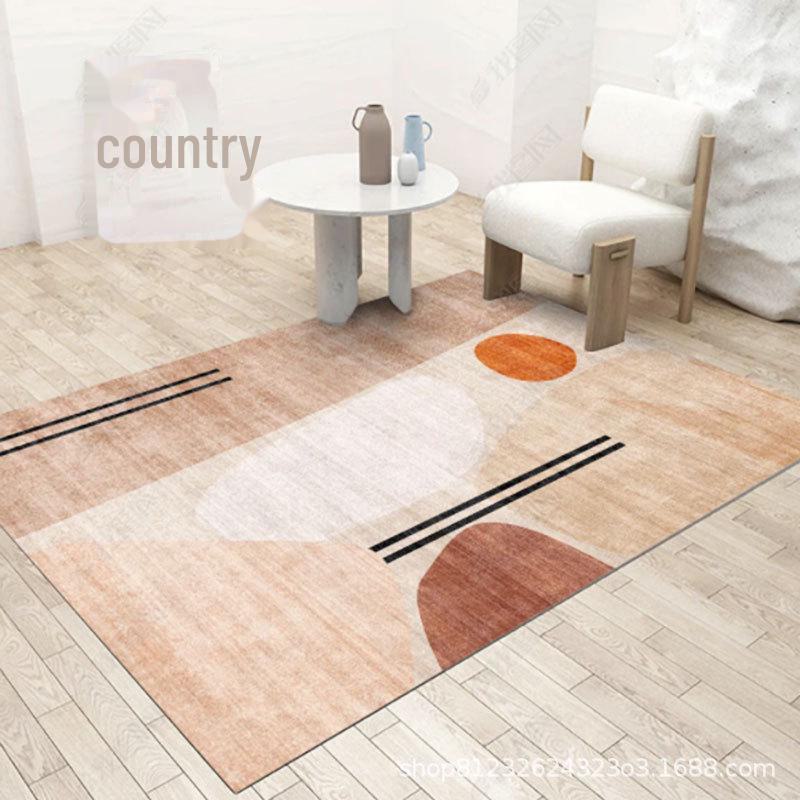 Modern Nordic Luxury Printed Floor Mat for Bedroom & Living Room
