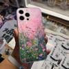 Floral Pattern Blue Flower Sea Cover Phone Case For iPhone 17 16 15 14 13 12 11 Pro Max Plus Mini Clear Soft Shell Thin Tpu