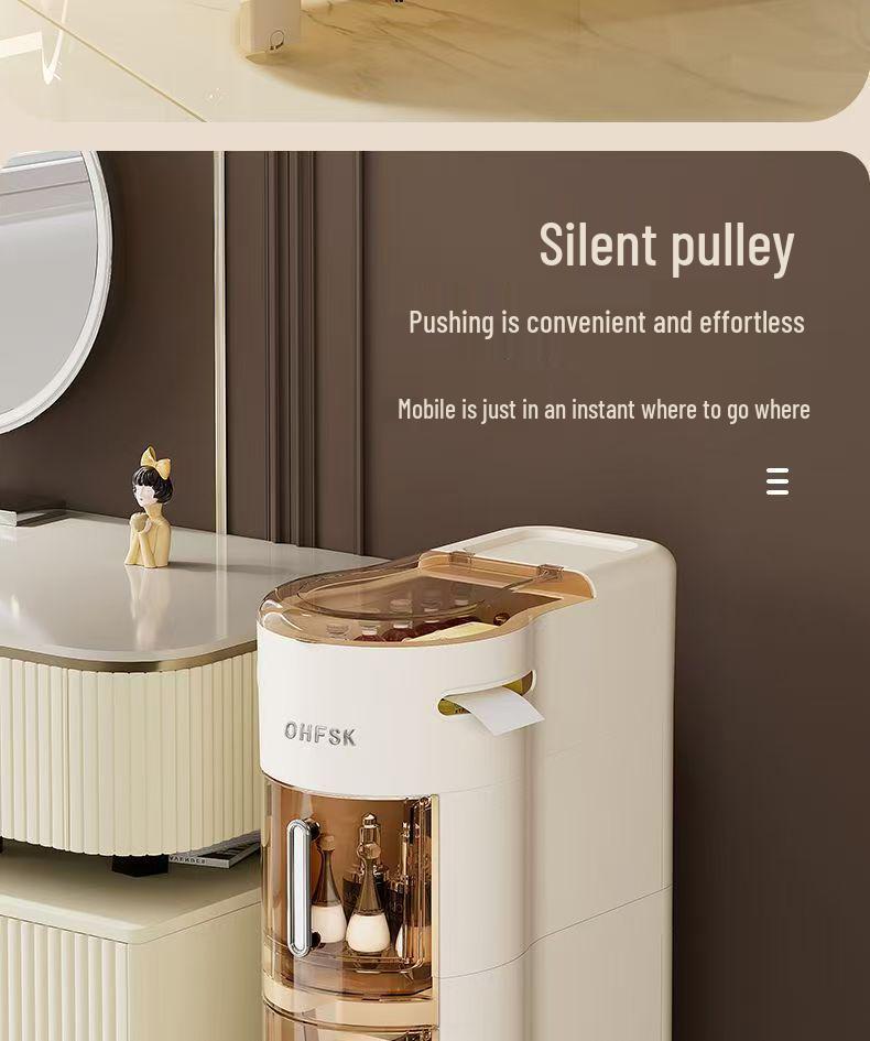 Slim Multi-Layer Bathroom & Kitchen Gap Storage Cabinet Drawer