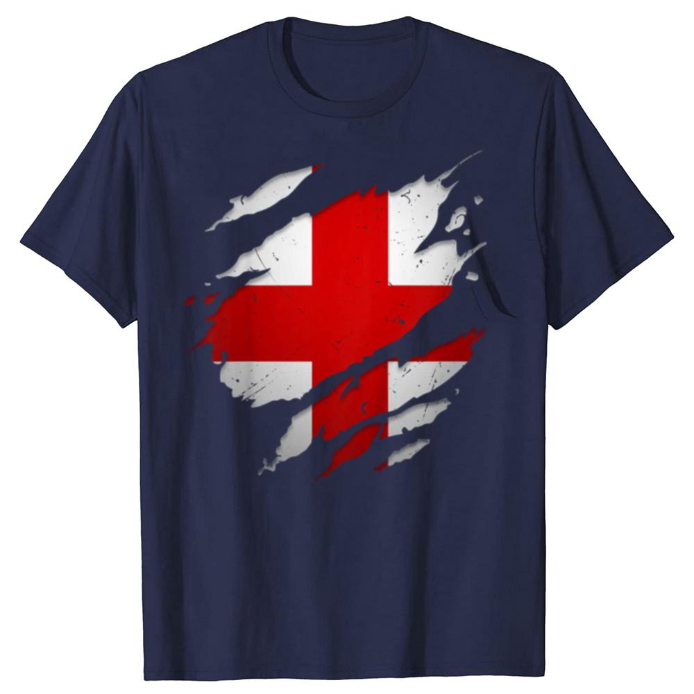Funny Proud English England Flag T Shirts Summer Graphic Cotton Streetwear Short Sleeve Birthday Gifts Tshirt Mens Clothing