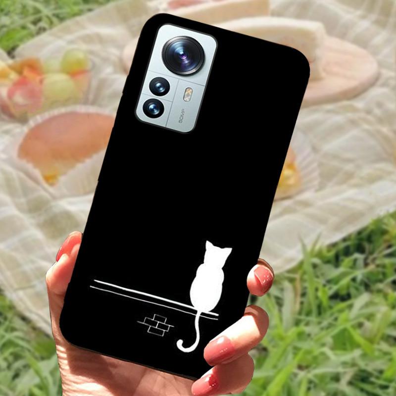 For Xiaomi Mi 12 Case 12X 12S Soft Silicone Cartoon Painted Phone Cover For Xiaomi 12 Pro Case 12S PRO Shockproof Coques Bumper