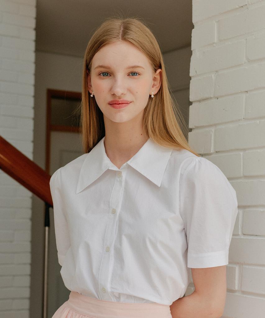 YUPPE Cotton Shirring Shirt_White