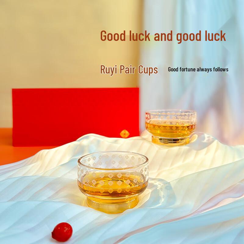 Auspicious Crystal Tea Cup Gift Set