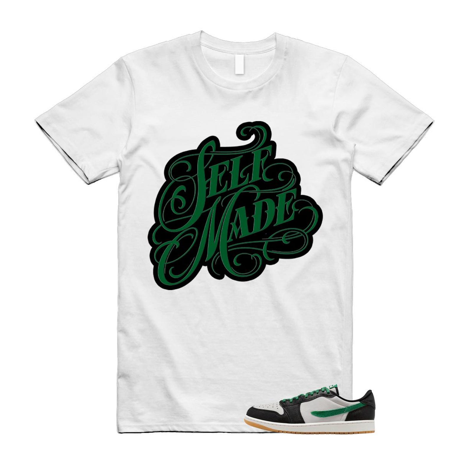 1 Phantom Pine Green White Black Low OG T Shirt Match SELF 3XL
