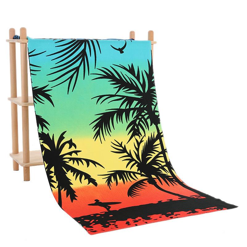 Vibrant Colorful Print Microfiber Bath Towel Ideal For Swimmers And Beach Lovers