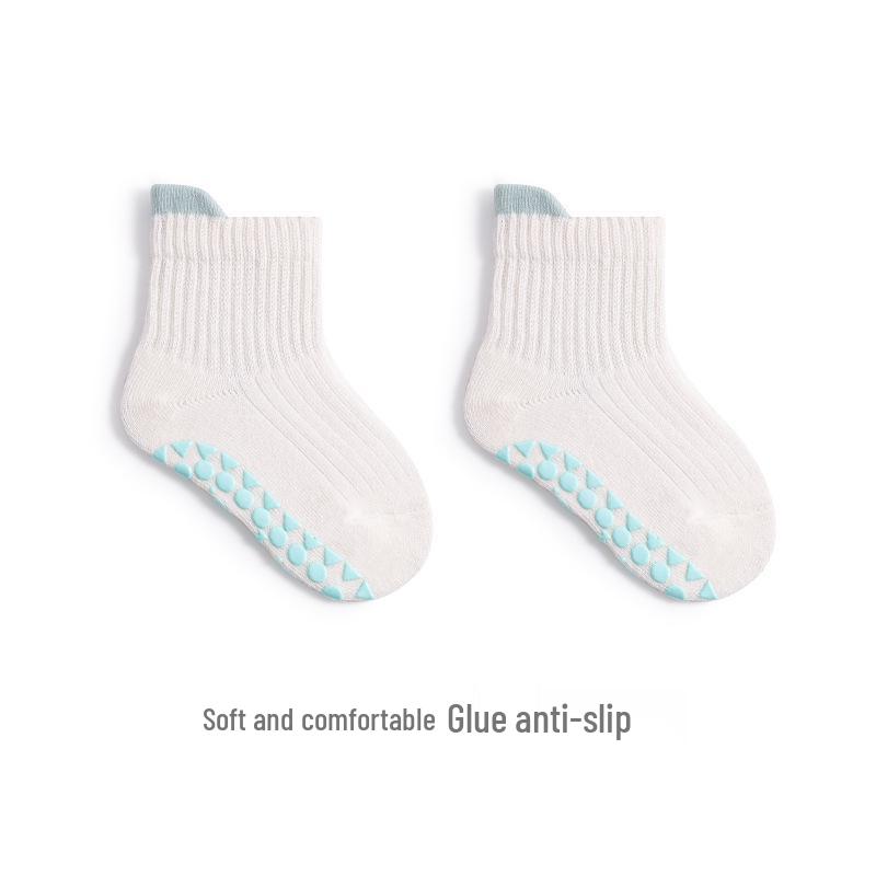 Baby Baumwoll-Boden-Socken mit Anti-Rutsch: Mittelwade, Ohne Knochen, für Frühling, Herbst, Winter