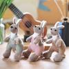 Cute Kangaroo Plush Key Ring Australian Animal Kangaroo Keychain For Girls Gifts Creative School Bag Charm Pendant