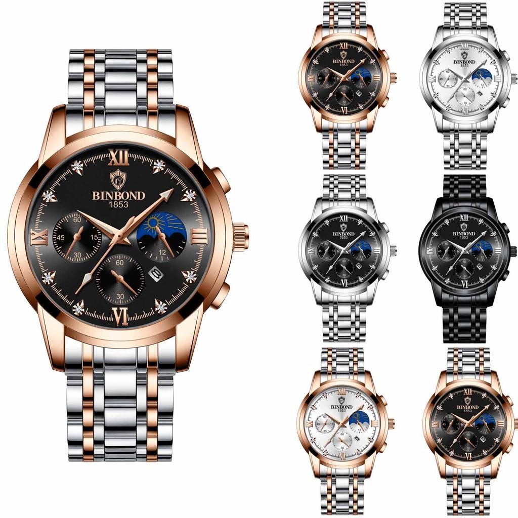 Men's Waterproof Luminous Running Alarm Clock Watch