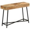 Vanity Table 105x35x75 cm Rough Solid Wood Mango and Iron