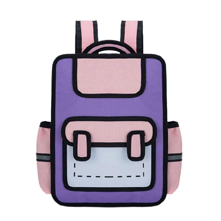 Creative Cartoon 3D Backpack for Children Anime Style Daypack Casual Book Bags for School and Short Travels