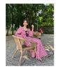 NEWOPEN 2025 Early Spring French Retro Striped Waist-Hugging Dress C3617