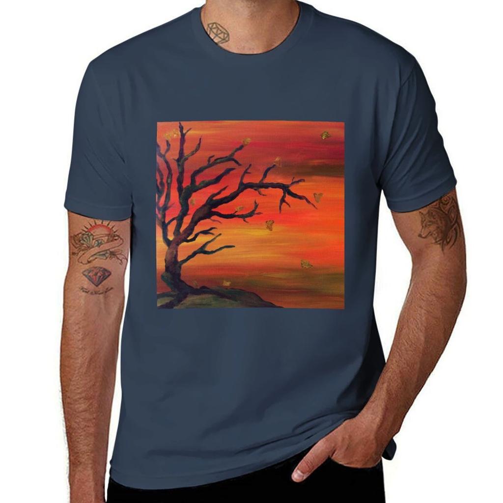 Autumnal Whispers Tshirt Durable Work Wear Tshirt