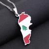 Unique Lebanese Map Designs Necklace Clear Detailing Necklace Alloy Texture Present for Stylish Women and Adventurers