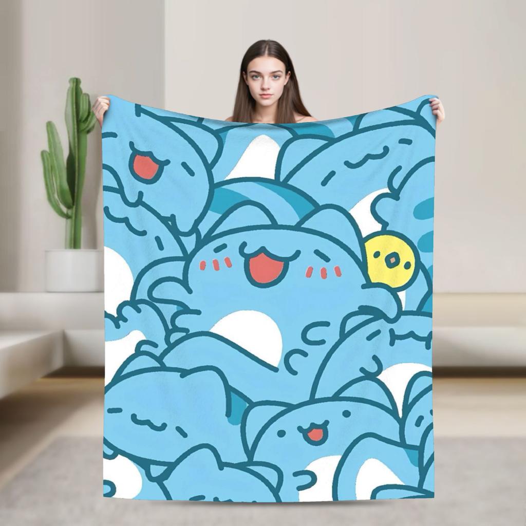 Warm Soft   Airplane Travel Bugcat Capoos Cute Throw Blanket  Flannel Bedspread For Couch Bed Fashion Sofa Bed Cover
