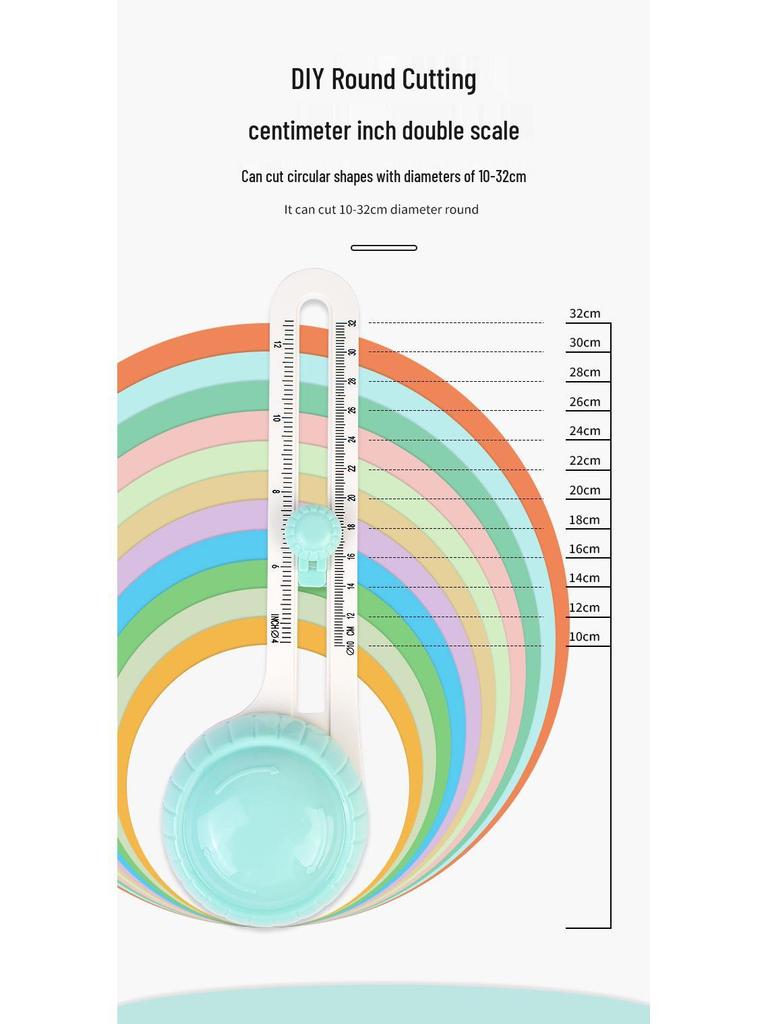 In-Stock Macaron Color Journal Greeting Card Circle Cutter: Handmade for Paper Crafting