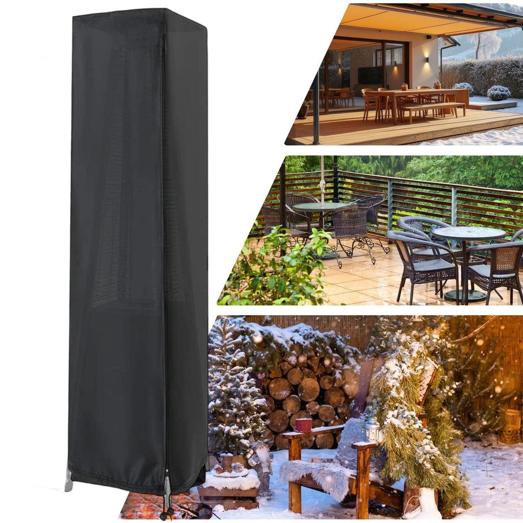 Heater Cover Waterproof UV-Resistant Shield Winter Anti-UV Windproof Heater Covers For Outdoor Garden Yard Pathway Backyard